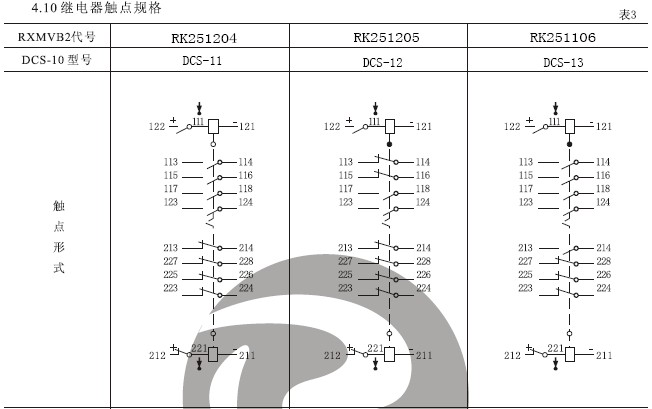 DCS-13雙位置繼電器結構，外形尺寸及安裝開孔圖。