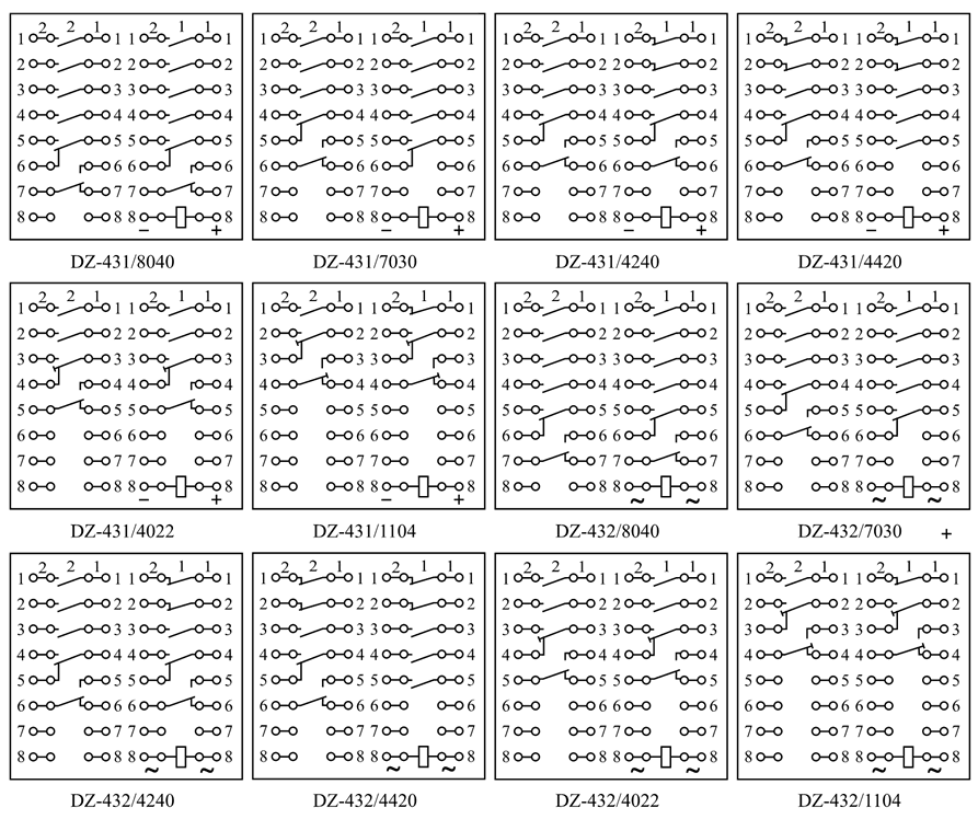 DZ-431/1104內部接線圖