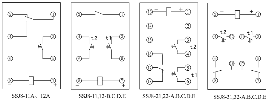SSJ8-22A內部接線圖