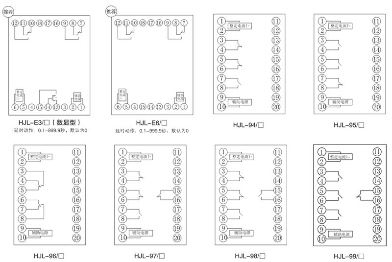 HJL-95/B內部接線圖